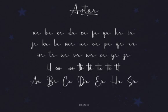 A Star Font Poster 6