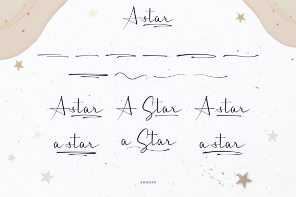 A Star Font Poster 8