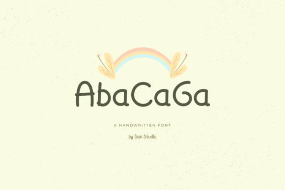 AbaCaGa Font Poster 1