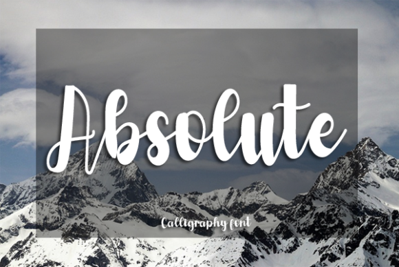 Absolute Font Poster 1