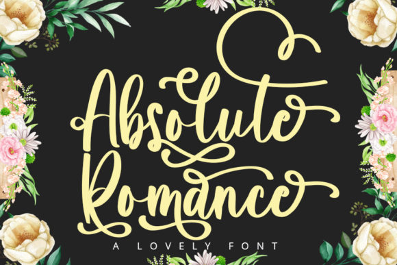 Absolute Romance Font Poster 1