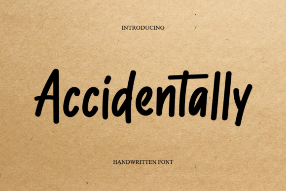 Accidentally Font Poster 1