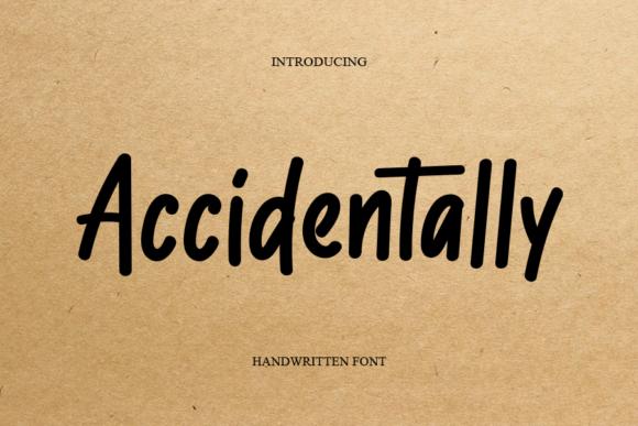 Accidentally Font Accidentally Font Poster 1