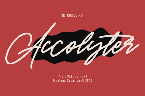 Accolyter Font Poster 1