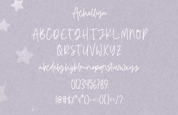 Achelliya Font Poster 3