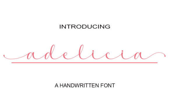Adelicia Font Poster 1