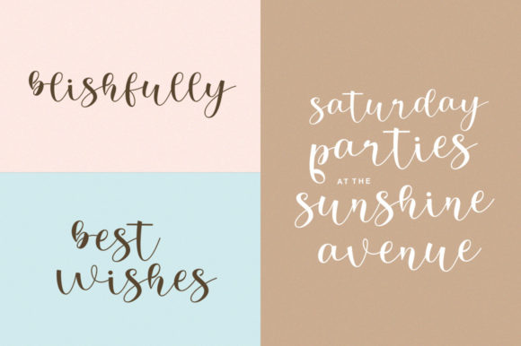 Adelishia Script Font Poster 8