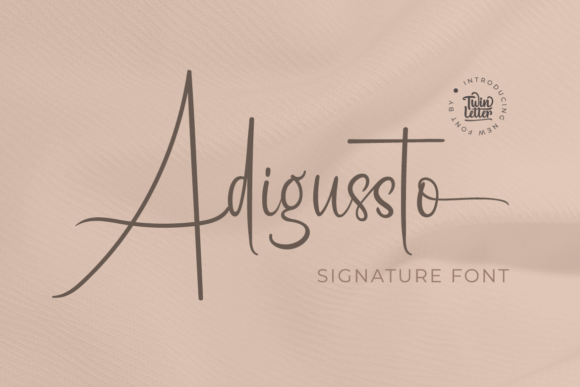 Adigussto Font Poster 1