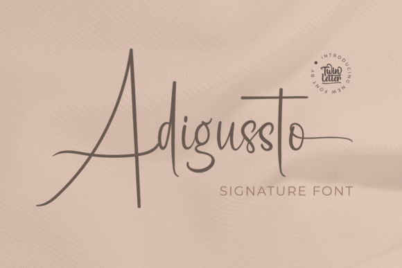 Adigussto Font Adigussto Font Poster 1