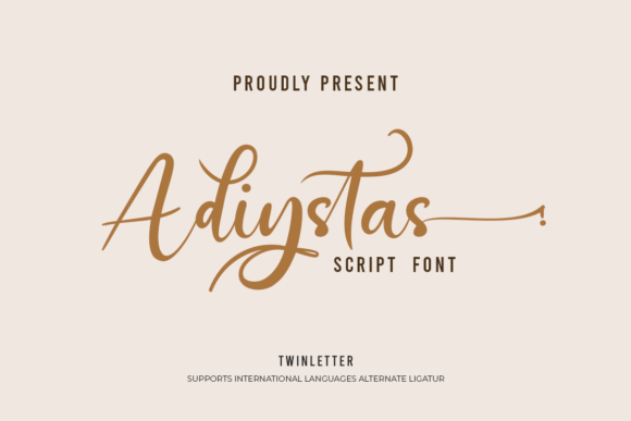 Adiystas Font Poster 1