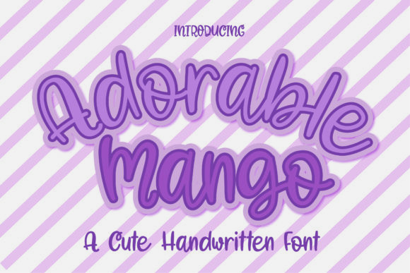 Adorable Mango Font Poster 1