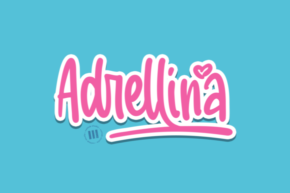 Adrellina Font Poster 1