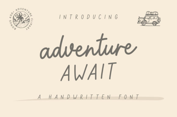 Adventure Await Font Poster 1