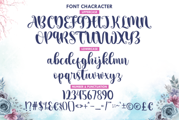 Aesthetic Midnight Font Poster 6