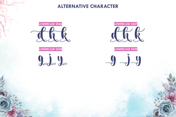 Aesthetic Midnight Font Poster 8