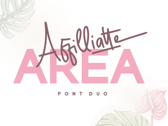 Affilliatte Area Font Poster 1