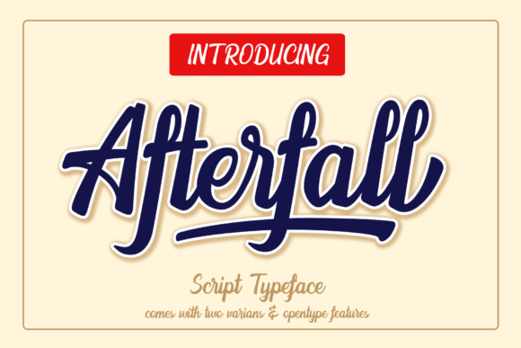 Afterfall Font Poster 1