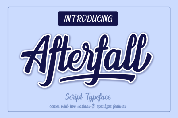Afterfall Font Poster 11