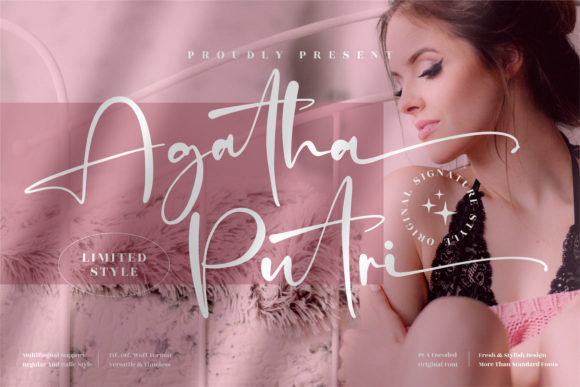 Agatha Putri Font Poster 1