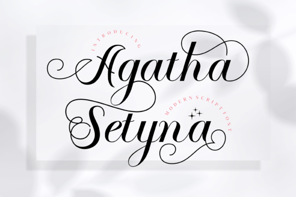 Agatha Setyna Font Poster 1
