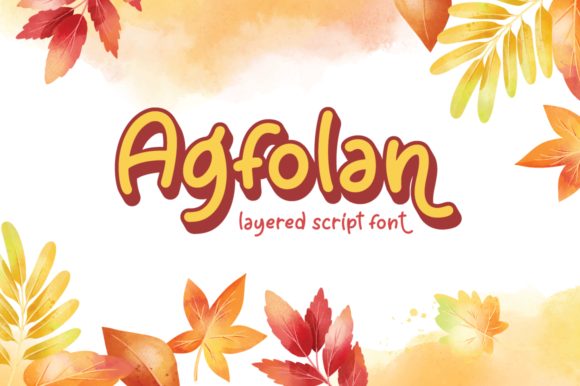 Agfolan Font Poster 1