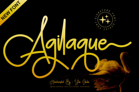 Agilaque Font Poster 1