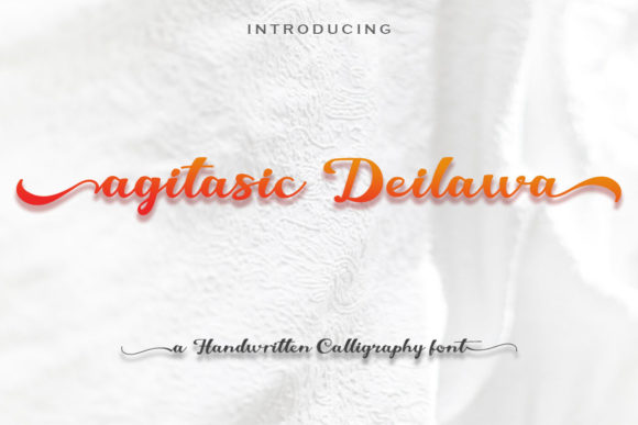 Agitasic Deilawa Font Poster 1