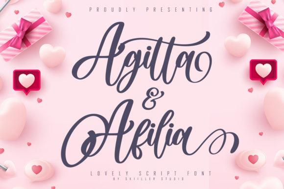 Agitta Afilia Font Poster 1