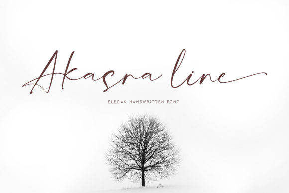 Akasra Line Font Poster 1