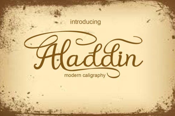 Aladdin Font Poster 1