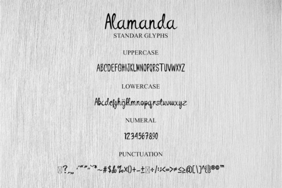 Alamanda Font Poster 4