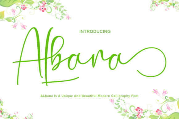 Albana Font Poster 1