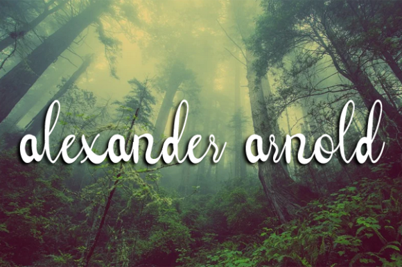 Alexander Arnold Font Poster 1