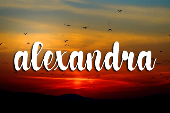 Alexandra Font Poster 1