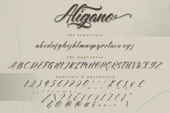 Aligano Font Poster 8