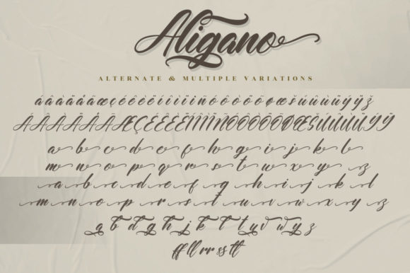 Aligano Font Poster 9