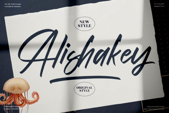 Alishakey Font Poster 1