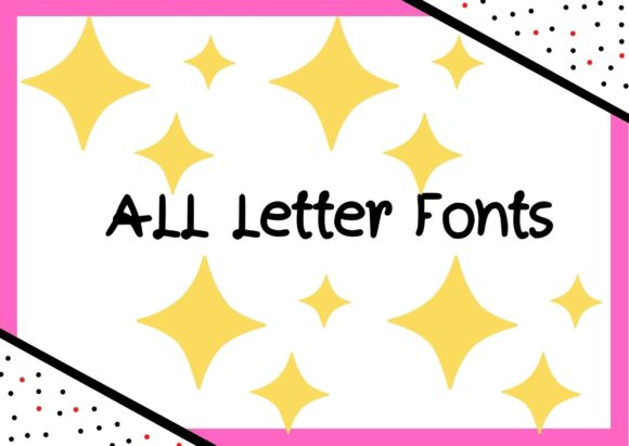 All Letter Style Font Poster 1