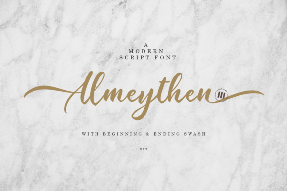 Almeythen Font Poster 1