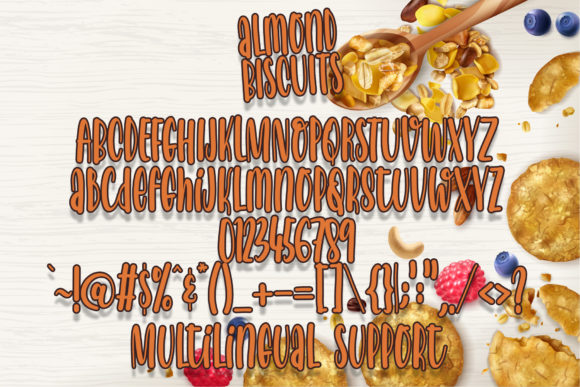 Almond Biscuits Font Poster 4