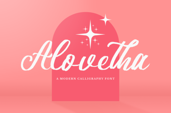 Alovetha Font Poster 1