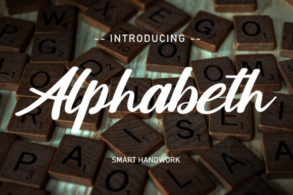 Alphabet Font Poster 1