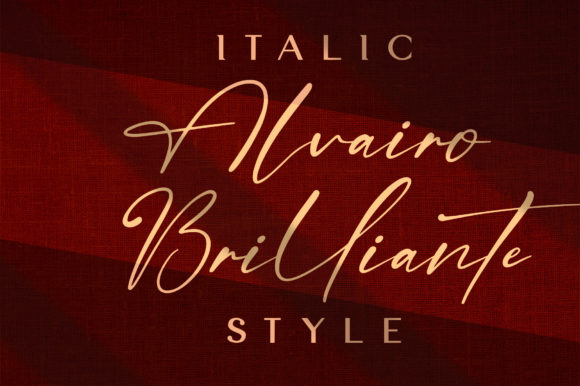 Alvairo Brilliante Font Poster 6