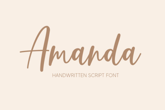 Amanda Font Poster 1