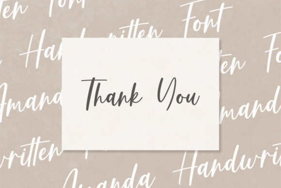 Amanda Font Poster 10