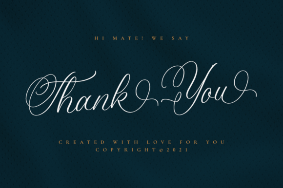 Amanda Calligraphy Font Poster 12