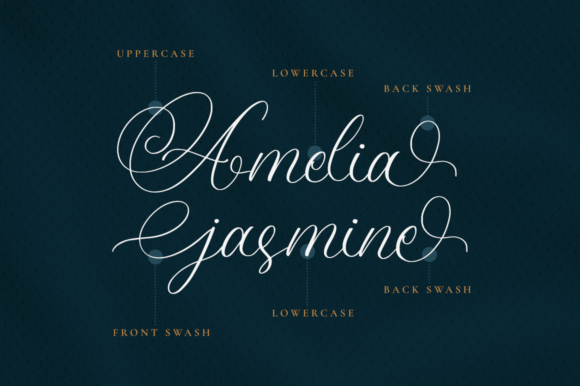 Amanda Calligraphy Font Poster 8