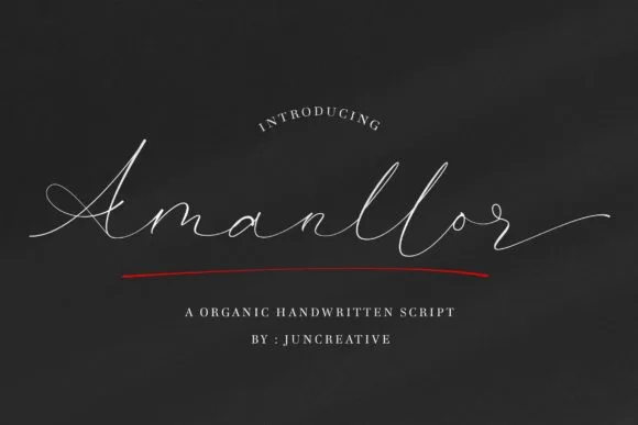 Amanllor Font Amanllor Font Poster 1