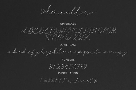 Amanllor Font Poster 13