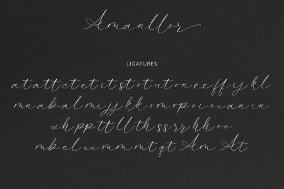 Amanllor Font Poster 15